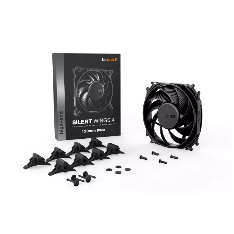 be quiet SILENT WINGS 4 120mm PWM datora ventilators 12 cm melns 1 gab.