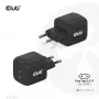 CLUB3D Ceļojumu lādētājs PPS 45W GaN tehnoloģija, Divi USB Type-C porti, Power Delivery 3.0 atbalsts