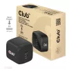 CLUB3D Ceļojumu lādētājs PPS 45W GaN tehnoloģija, Divi USB Type-C porti, Power Delivery 3.0 atbalsts