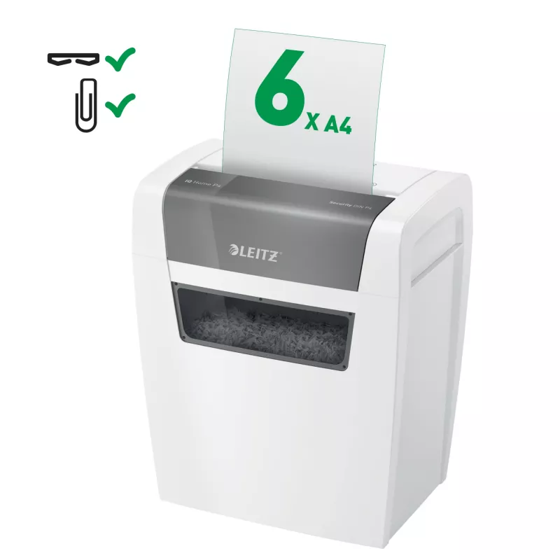 Papīru smalcinātājs Leitz 80340000, daļiņu griešana, 70 dB, 22 cm, balts