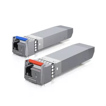UBIQUITI NETWORKS 10 Gbps SFP+ vienmoda divvirzienu optiskais modulis 1270/1330nm 10km - 2 komplektā (uf-sm-10g-s)