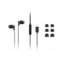 Lenovo 4XD1J77351 vadu austiņas ar mikrofonu, iebūvējamas, birojam/zvanu centram, USB-C, melnas