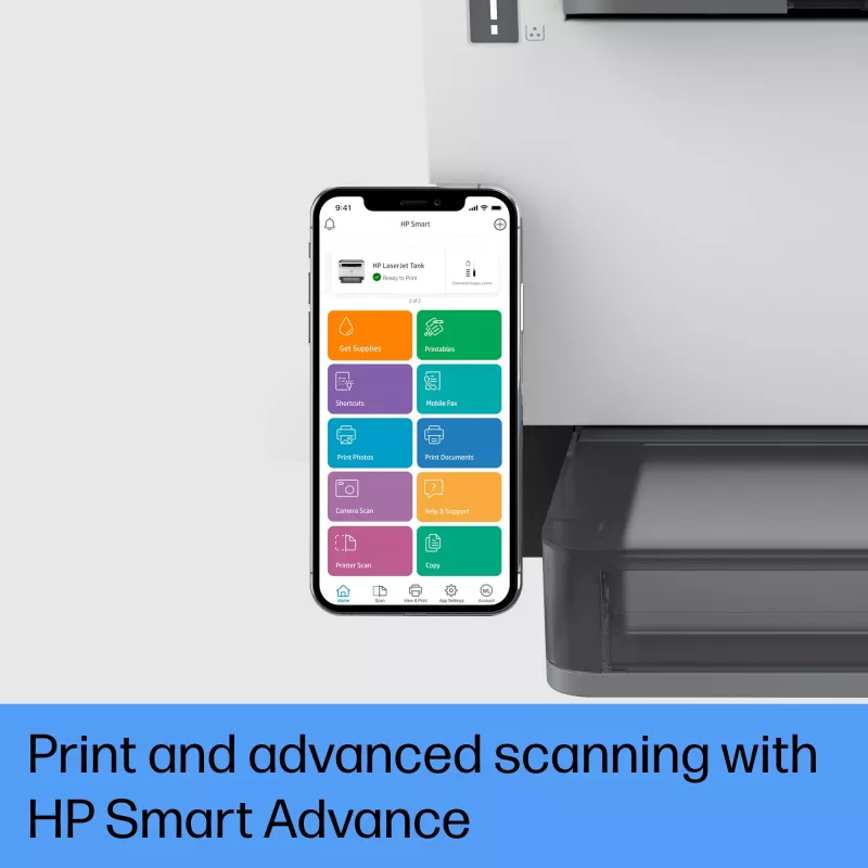 HP LaserJet Tank MFP 2604dw printeris, lāzera, vienkrāsas druka, 600 x 600 DPI, A4, tiešā druka, pelēks