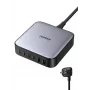 Ugreen 40914 Nexode 200W GaN lādētājs, galddatora USB-C USB-A, iekštelpu, AC, 21V, 5A, 2m, melns, pelēks