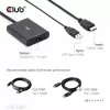 CLUB3D HDMI + Micro USB uz DisplayPort™ 4K120Hz vai 8K30Hz M/F aktīvais adapteris