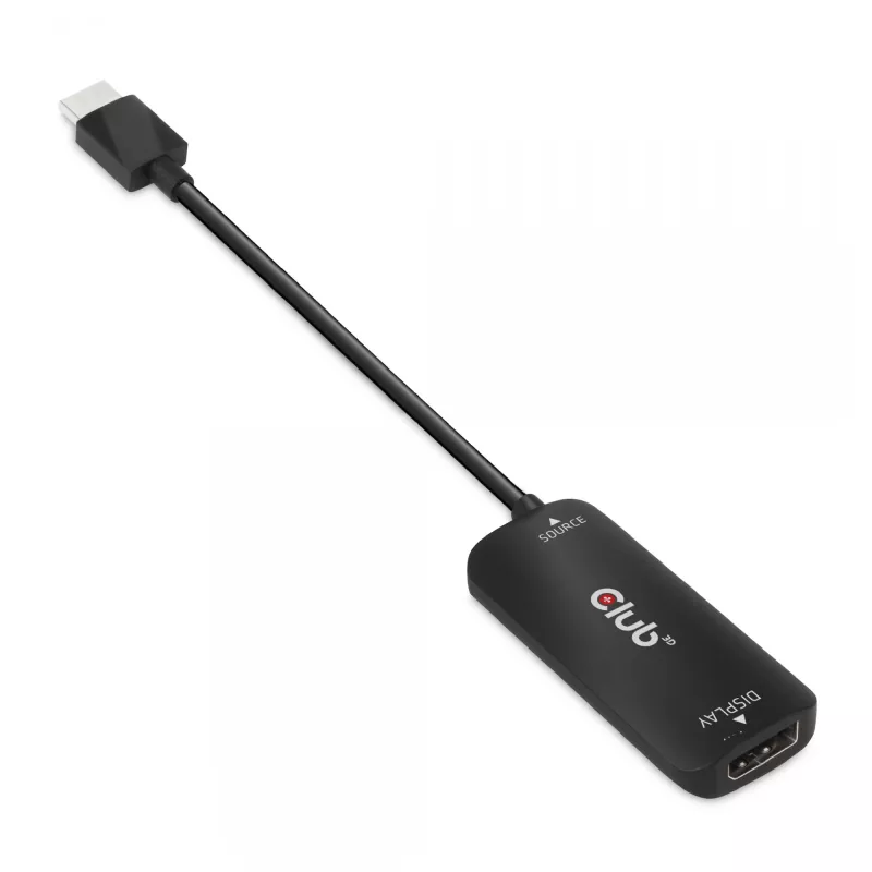 CLUB3D HDMI + Micro USB uz DisplayPort™ 4K120Hz vai 8K30Hz M/F aktīvais adapteris