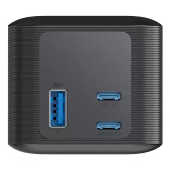 Pārnēsājamais lādētājs Anker 737 (A1289011) — 24000 mAh, 140W, 2× USB-C + 1× USB-A, Sudrabs/Melns