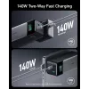 Pārnēsājamais lādētājs Anker 737 (A1289011) — 24000 mAh, 140W, 2× USB-C + 1× USB-A, Sudrabs/Melns