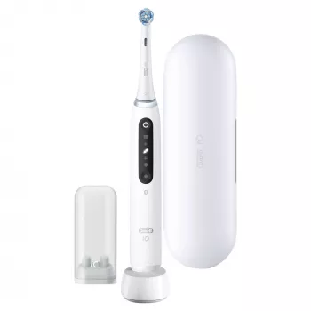 Oral-B iO Series 5 pieaugušo rotējošā-oscilējošā zobu birste, balta