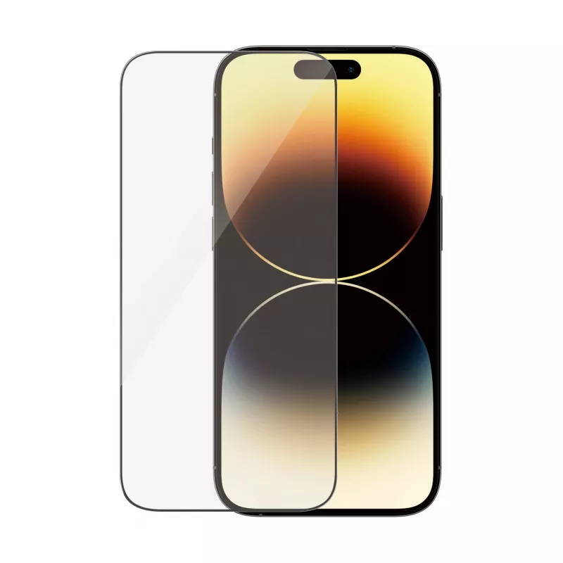 PanzerGlass ekrāna aizsargs Apple iPhone 14 Pro Ultra-Wide Fit EasyAligner – triecienizturīgs, pret skrāpējumiem