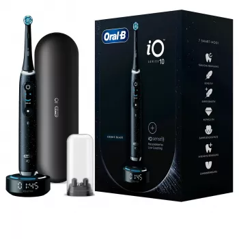 Oral-B iO Series 10 Pieaugušo rotējošā-oscilējošā zobu birste Melna