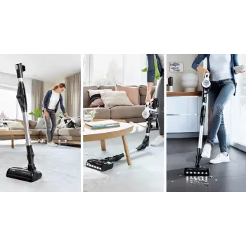 Bosch BCS711XXL putekļsūcējs kāts bezvadu sausai tīrīšanai, bezmaiss, 0.3 L, balts, 3 Ah