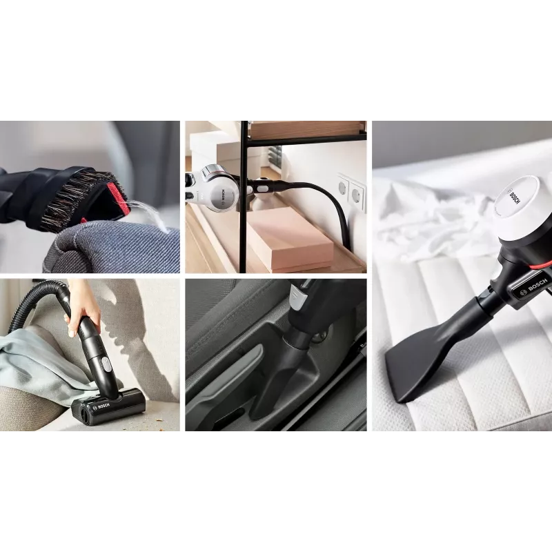 Bosch BCS711XXL putekļsūcējs kāts bezvadu sausai tīrīšanai, bezmaiss, 0.3 L, balts, 3 Ah