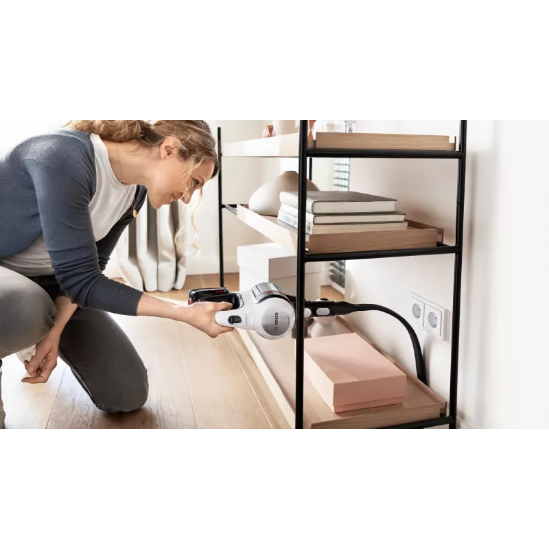 Bosch BCS711XXL putekļsūcējs kāts bezvadu sausai tīrīšanai, bezmaiss, 0.3 L, balts, 3 Ah