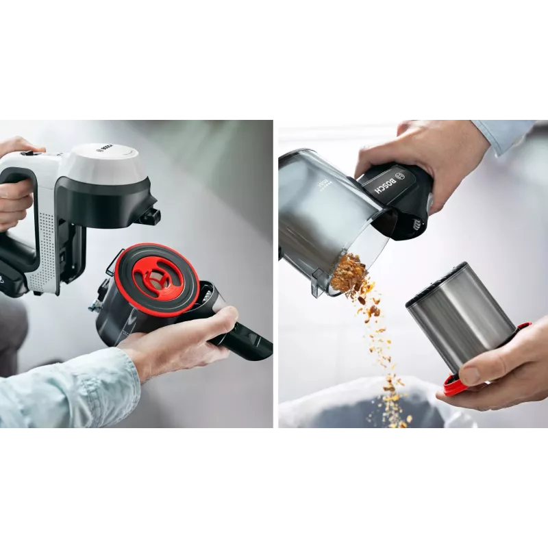 Bosch BCS711XXL putekļsūcējs kāts bezvadu sausai tīrīšanai, bezmaiss, 0.3 L, balts, 3 Ah