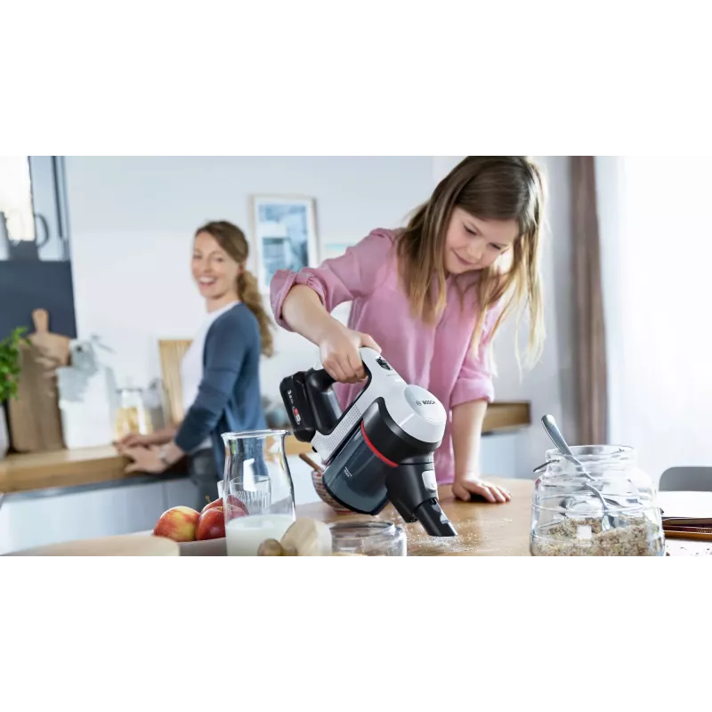 Bosch BCS711XXL putekļsūcējs kāts bezvadu sausai tīrīšanai, bezmaiss, 0.3 L, balts, 3 Ah