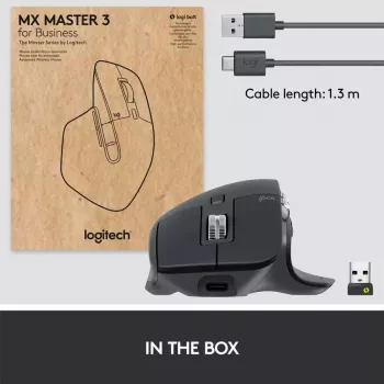 Logitech MX Master 3S for Business - Bezvadu Bluetooth pele - Grafīts
