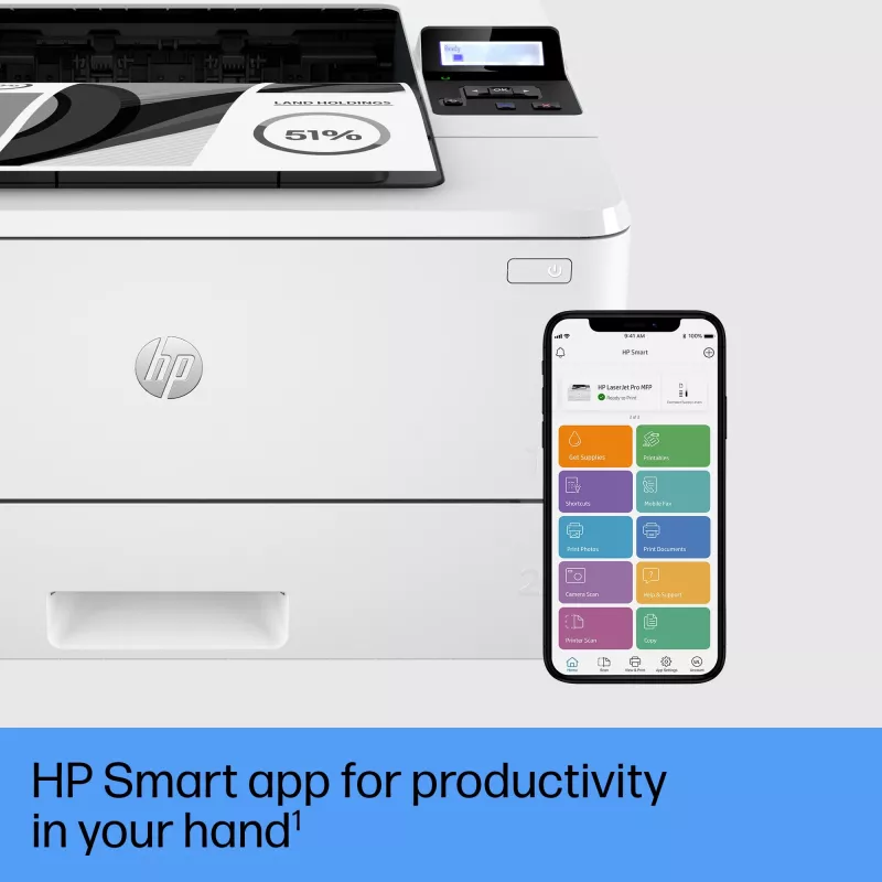 Printeris HP LaserJet Pro 4002dw balts