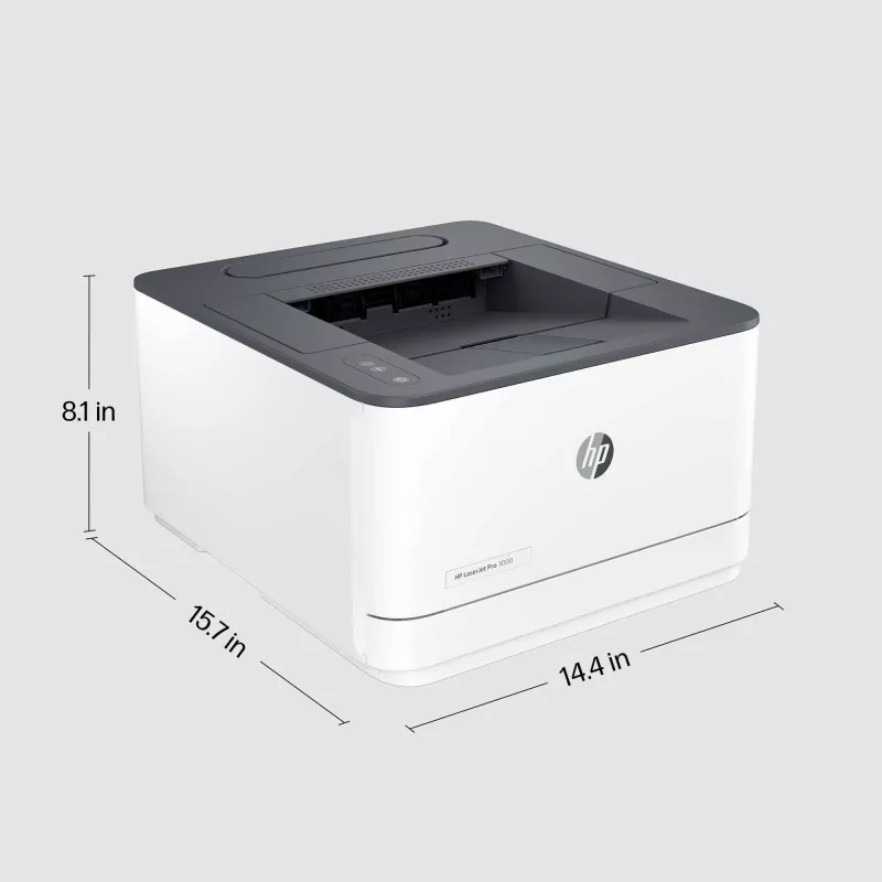 HP LaserJet Pro 3002dw printeris, lāzera, 1200 x 1200 DPI, A4, 33 ppm, abpusējā druka, pelēks, balts