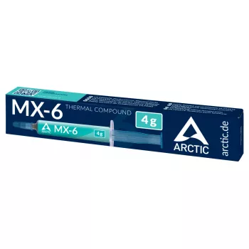 ARCTIC MX-6 ULTIMATE Performance termopasta, termotauki, pelēka, 4 g, 1 gab., 24 mm, 120 mm