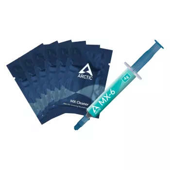 ARCTIC MX-6 ULTIMATE Performance termopasta + MX Cleaner, termotauki, pelēka, 4 g, 1 gab., 66 mm, 120 mm