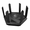 Bezvadu maršrutētājs ASUS RT-AXE7800, trijos joslas (2.4 GHz / 5 GHz / 6 GHz), Melns
