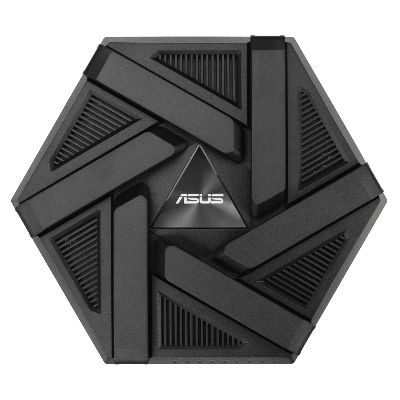 Bezvadu maršrutētājs ASUS RT-AXE7800, trijos joslas (2.4 GHz / 5 GHz / 6 GHz), Melns