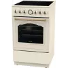 Brīvi stāvoša plīts Gorenje GECS5B70CLI, elektriskā keramiskā virsma 4 zonas, 70 L cepeškrāsns, ziloņkaula krāsa, 500 mm platums