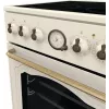 Brīvi stāvoša plīts Gorenje GECS5B70CLI, elektriskā keramiskā virsma 4 zonas, 70 L cepeškrāsns, ziloņkaula krāsa, 500 mm platums