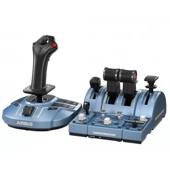 Thrustmaster TCA Captain Pack X Airbus Edition melns, pelēks USB sviras + dzinēja vadības svira Analogā PC, Xbox