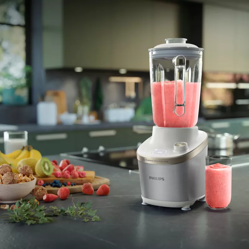 Philips 7000 series HR3760/01 blenderis 2 L galda blenderis 1500 W Nerūsējošais tērauds, Balts