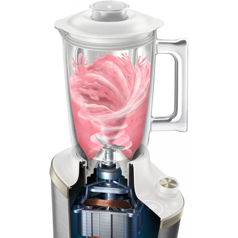 Philips 7000 series HR3760/01 blenderis 2 L galda blenderis 1500 W Nerūsējošais tērauds, Balts
