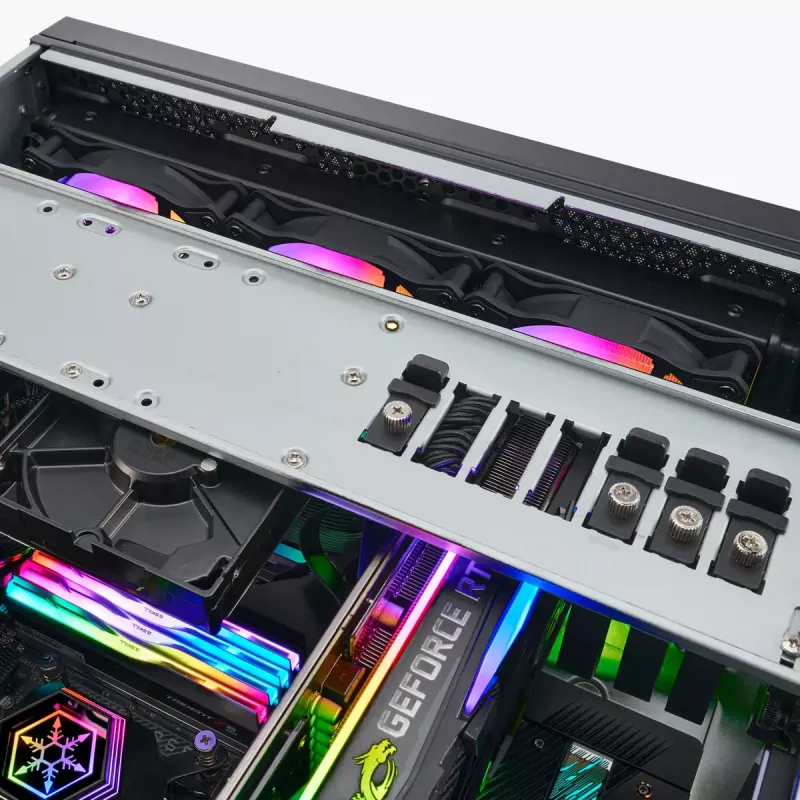 Servera korpuss Silverstone SST-RM44 4U statīvs/melnā torņa ATX 240/360mm