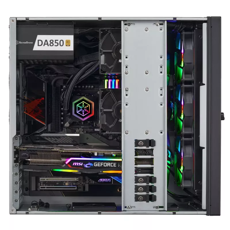 Servera korpuss Silverstone SST-RM44 4U statīvs/melnā torņa ATX 240/360mm
