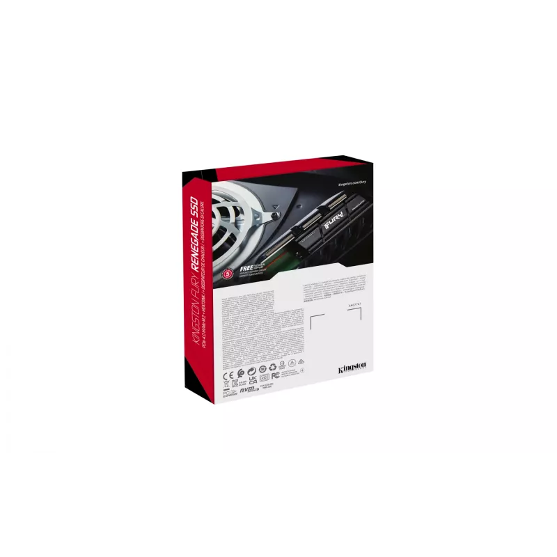 Kingston FURY Renegade 1TB PCIe 4.0 NVMe M.2 SSD ar radiatoru