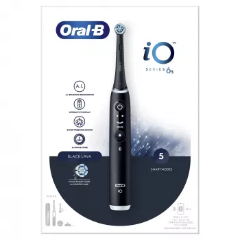 Oral-B iO 6 Pieaugušo Vibrējoša Zobu Birste Melna
