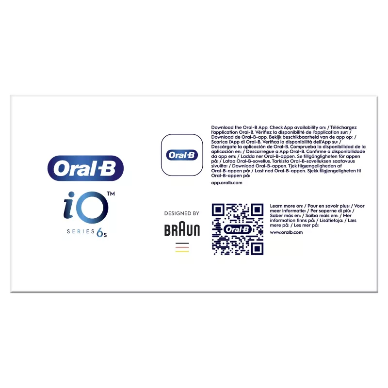 Oral-B iO 6 Pieaugušo Vibrējoša Zobu Birste Melna