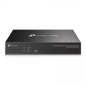 TP-Link VIGI 4 kanālu PoE+ tīkla video ierakstītājs NVR1004H-4P