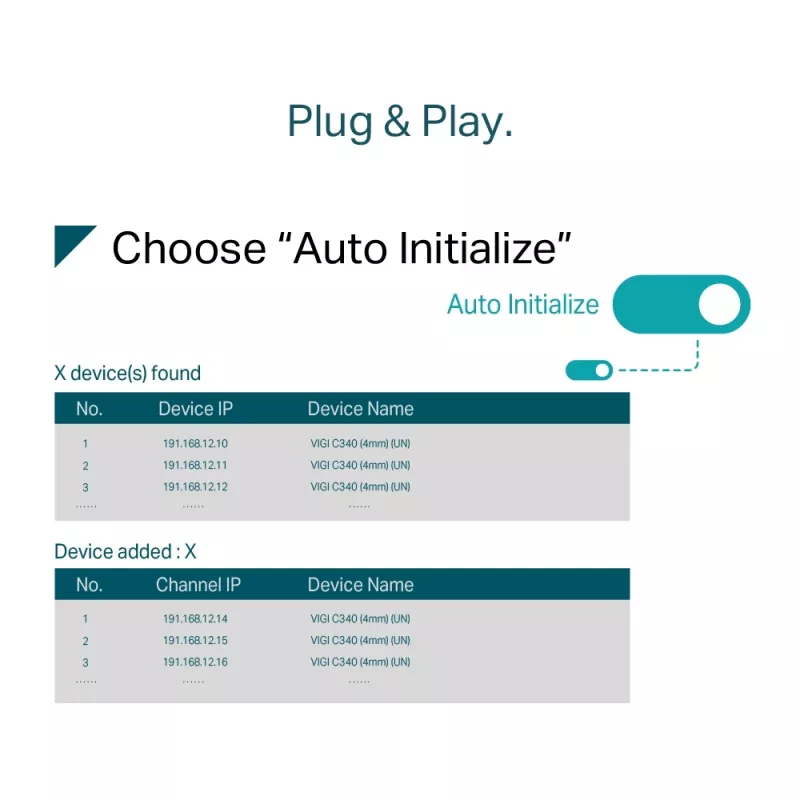 TP-Link VIGI 4 kanālu PoE+ tīkla video ierakstītājs NVR1004H-4P