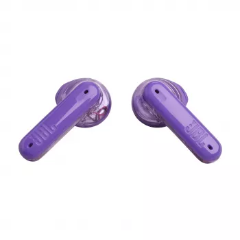 JBL Tune Flex Ghost Edition austiņas True Wireless Stereo (TWS) Iekšauss Zvanu/Mūzikas Bluetooth Violetas, Caurspīdīgas