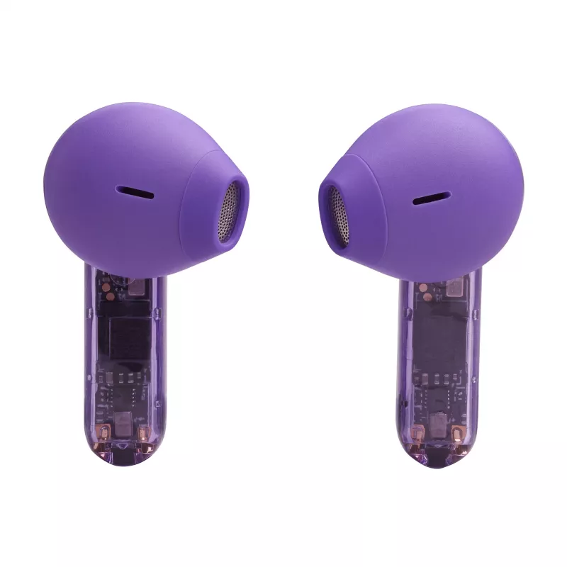JBL Tune Flex Ghost Edition austiņas True Wireless Stereo (TWS) Iekšauss Zvanu/Mūzikas Bluetooth Violetas, Caurspīdīgas