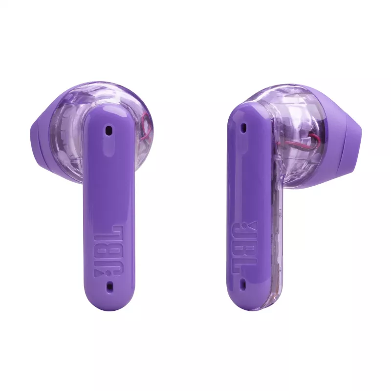 JBL Tune Flex Ghost Edition austiņas True Wireless Stereo (TWS) Iekšauss Zvanu/Mūzikas Bluetooth Violetas, Caurspīdīgas