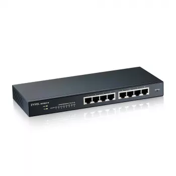 Zyxel GS1900-8 pārvaldāms L2 Gigabit Ethernet (10/100/1000) slēdzis, melns