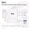 CLUB3D Ceļojumu Lādētājs 100 W GaN, USB-IF TID sertificēts, viens USB Type-C ports, Power Delivery 3.0 atbalsts