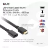 Club 3D CAC-1322 Ultra High Speed HDMI 2.1 pagarinātājkabelis, 4K, M/F, 1 m, melns