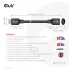Club 3D CAC-1322 Ultra High Speed HDMI 2.1 pagarinātājkabelis, 4K, M/F, 1 m, melns