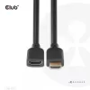 Club 3D CAC-1322 Ultra High Speed HDMI 2.1 pagarinātājkabelis, 4K, M/F, 1 m, melns