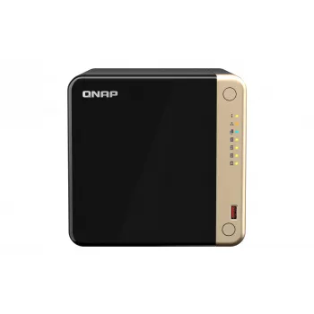 QNAP TS-464 NAS Tornis Intel® Celeron® N5095 8 GB DDR4 0 TB QTS Melns