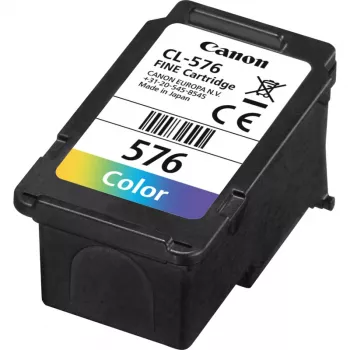 Canon CL-576 oriģinālā kasetne 1 gab. standarta ietilpība ciāna, fuksīna, dzeltena