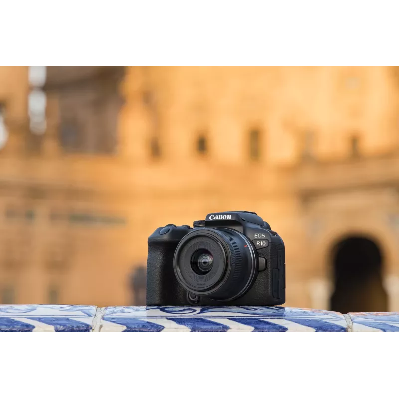 Canon EOS R10 + RF-S 18-45mm F4.5-6.3 IS STM bezspoguļa kamera 24.2 MP CMOS 6000 x 4000 pikseļi Melna